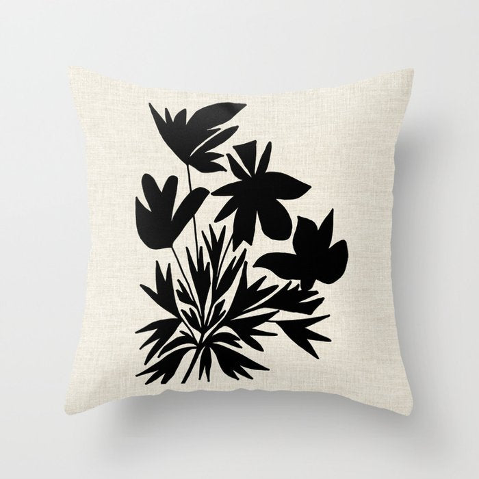 Bushy Bloom Throw Pillow Gallery Image 6