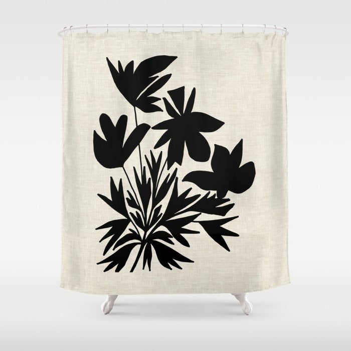 Bushy Bloom Shower Curtain Gallery Image 1
