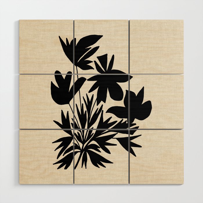 Bushy Bloom Wood Wall Art Gallery Image 1