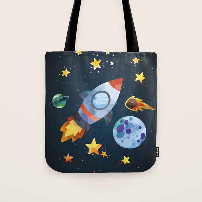 Space rocket Tote Bag Gallery Image 1