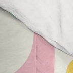 Mid Century Modern Piquet Abstract Multi Cheerful Contemporary Colorful Pattern Comforter Gallery Image 4