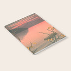 Sunset At Lake Towada, Nenokuchi - Vintage Japanese Woodblock Print Art By Hasui Kawase, 1930's. Notebook Gallery Image 2