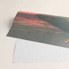 Sunset At Lake Towada, Nenokuchi - Vintage Japanese Woodblock Print Art By Hasui Kawase, 1930's. Wrapping Paper Gallery Image 2