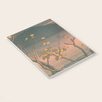 Sunset At Lake Towada, Nenokuchi - Vintage Japanese Woodblock Print Art By Hasui Kawase, 1930's. Notebook Gallery Image 3