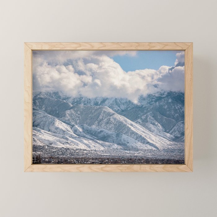 Snowstorm in Salt Lake City Mini Art Print Gallery Image 1