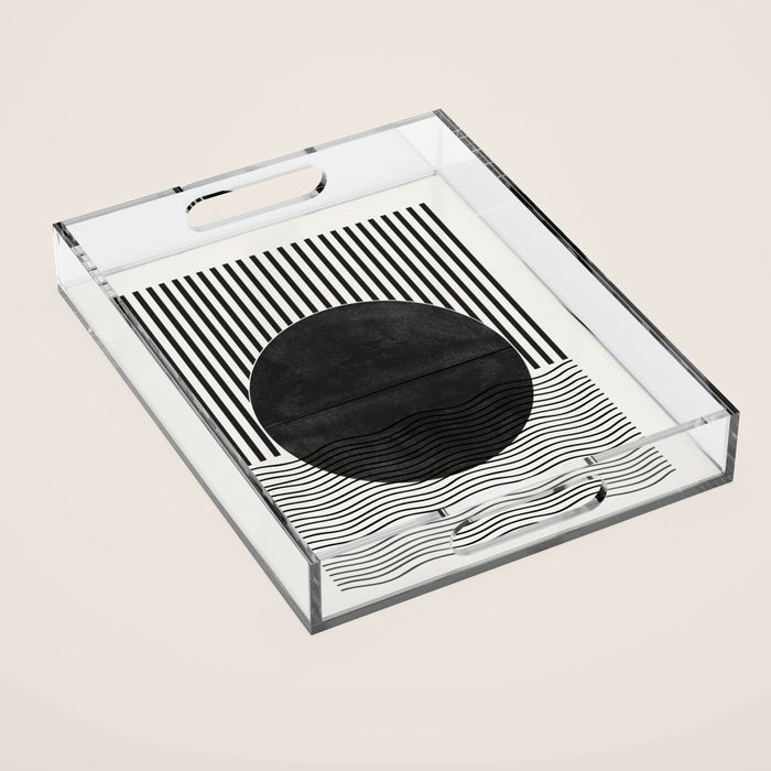 Abstract Modern  Acrylic Tray Gallery Image 1