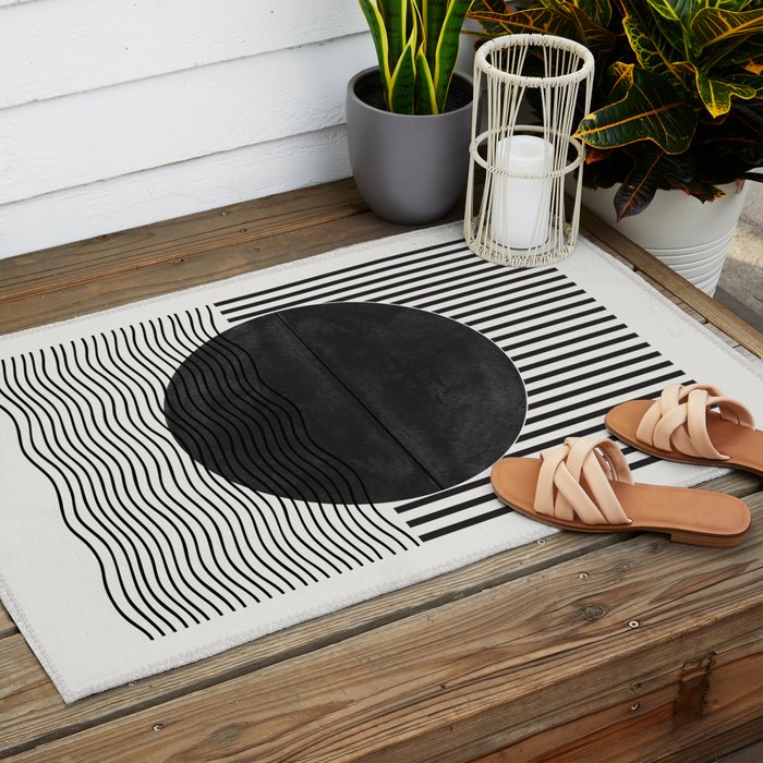 Abstract Modern  Outdoor Rug Gallery Image 2
