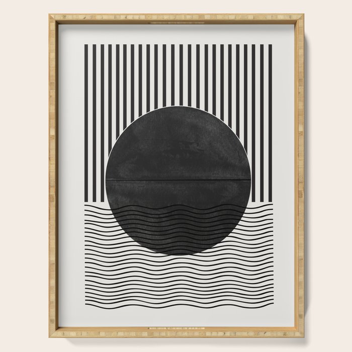 Abstract Modern  Serving Tray Gallery Image 1