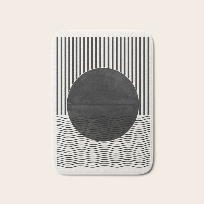 Abstract Modern  Bath Mat Gallery Image 1