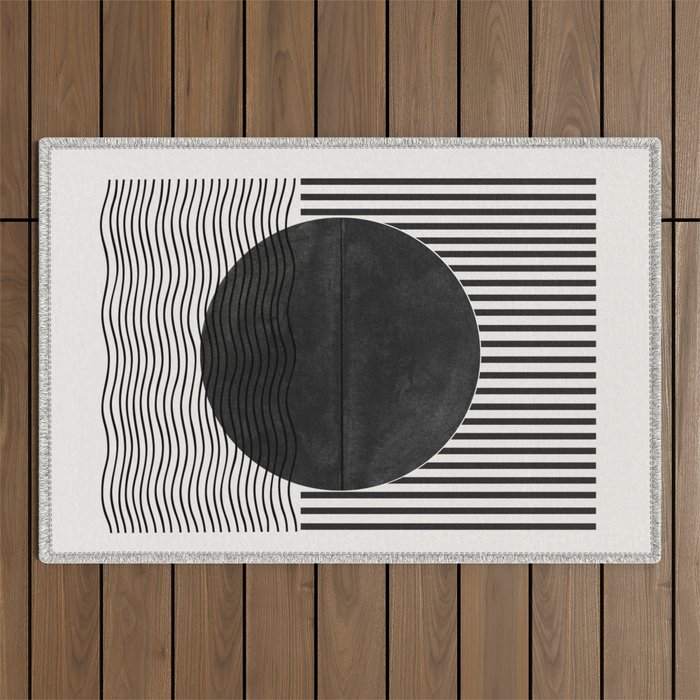 Abstract Modern  Outdoor Rug Gallery Image 1