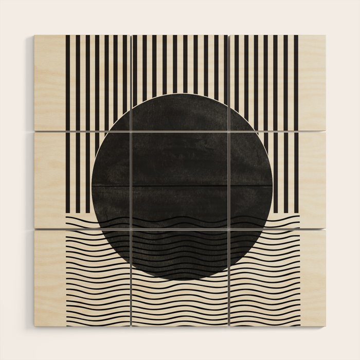 Abstract Modern  Wood Wall Art Gallery Image 1