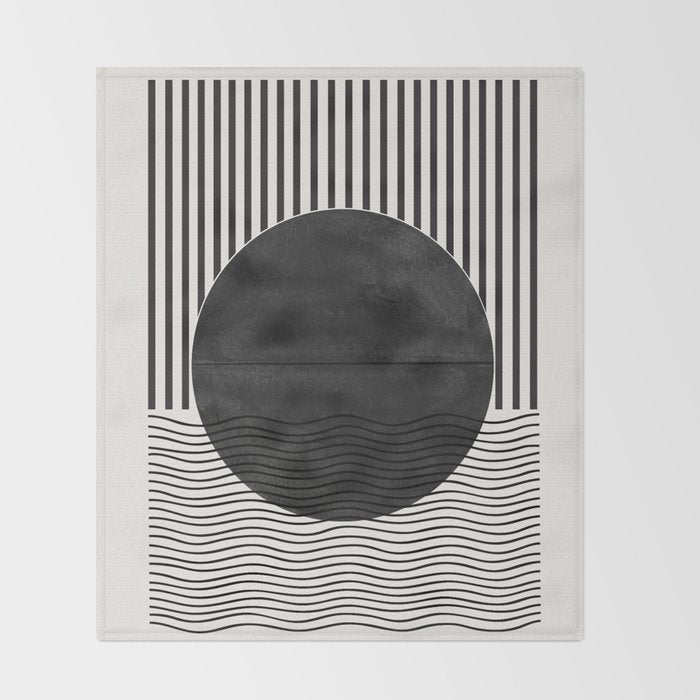 Abstract Modern  Throw Blanket Gallery Image 2