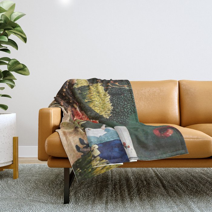 Under the Sea // Seahorses Throw Blanket Gallery Image 1
