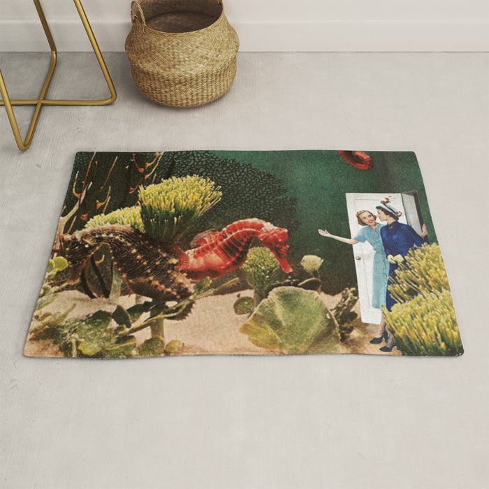 Under the Sea // Seahorses Rug Gallery Image 1