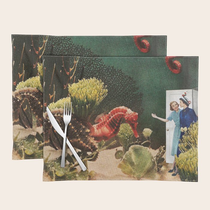 Under the Sea // Seahorses Placemat Gallery Image 1