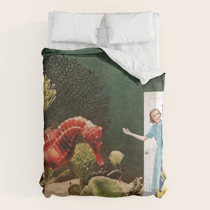 Under the Sea // Seahorses Duvet Cover Gallery Image 6