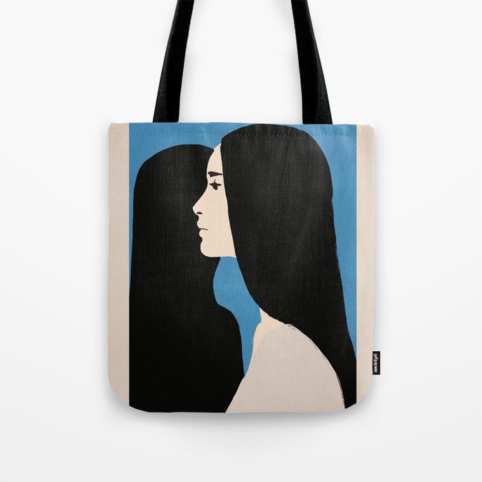 Girl Portrait 2 Tote Bag Gallery Image 1