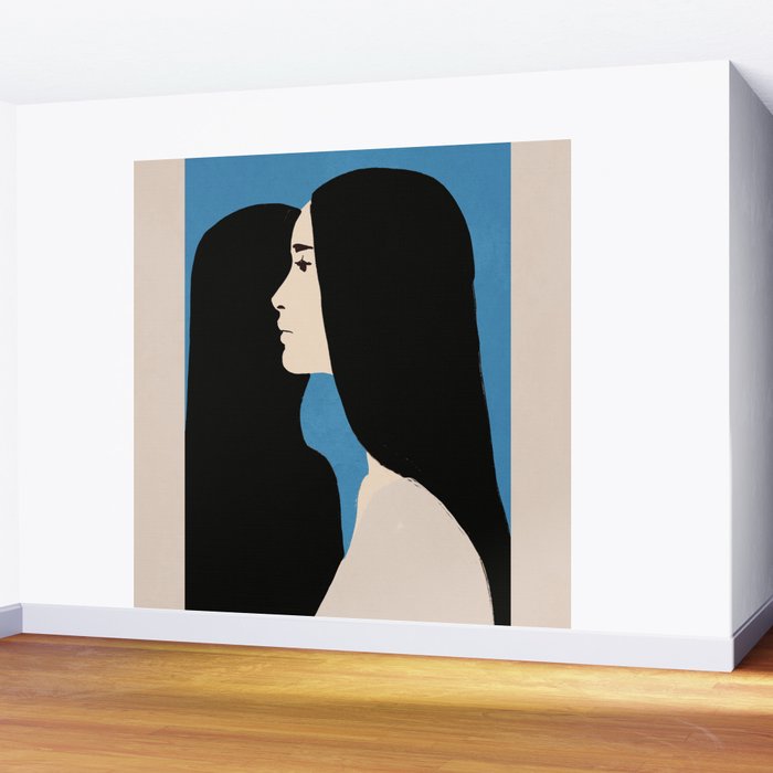 Girl Portrait 2 Wall Mural Gallery Image 2
