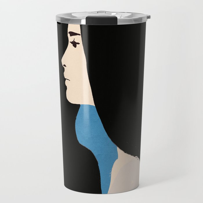 Girl Portrait 2 Travel Mug Gallery Image 1