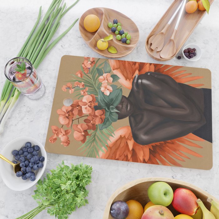 Celestial Bloom 2 Cutting Board Gallery Image 2