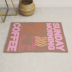 Sunday Morning Coffee Inspired by PANTONE 17 1230 Mocha Mousse Rug Gallery Image 1