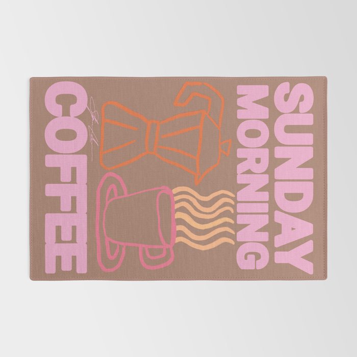 Sunday Morning Coffee Inspired by PANTONE 17 1230 Mocha Mousse Rug Gallery Image 2