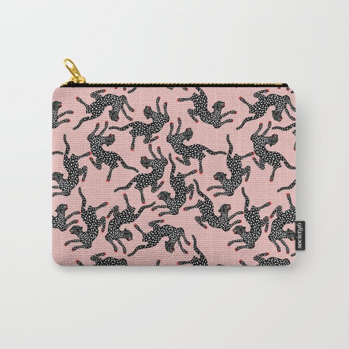 Black cheetah dance Carry All Pouch Gallery Image 1