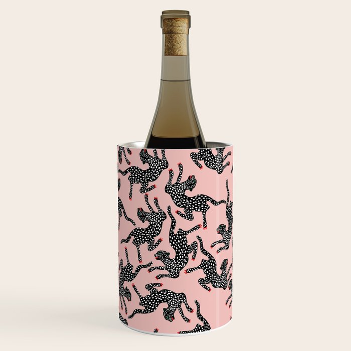 Black cheetah dance Wine Chiller Gallery Image 1