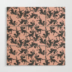 Black cheetah dance Wood Wall Art Gallery Image 1