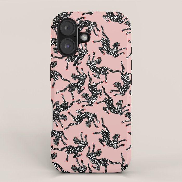 Black cheetah dance iPhone Case Gallery Image 1