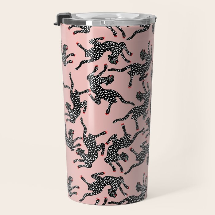Black cheetah dance Travel Mug Gallery Image 3