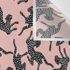 Black cheetah dance Wall Tapestry Gallery Image 3