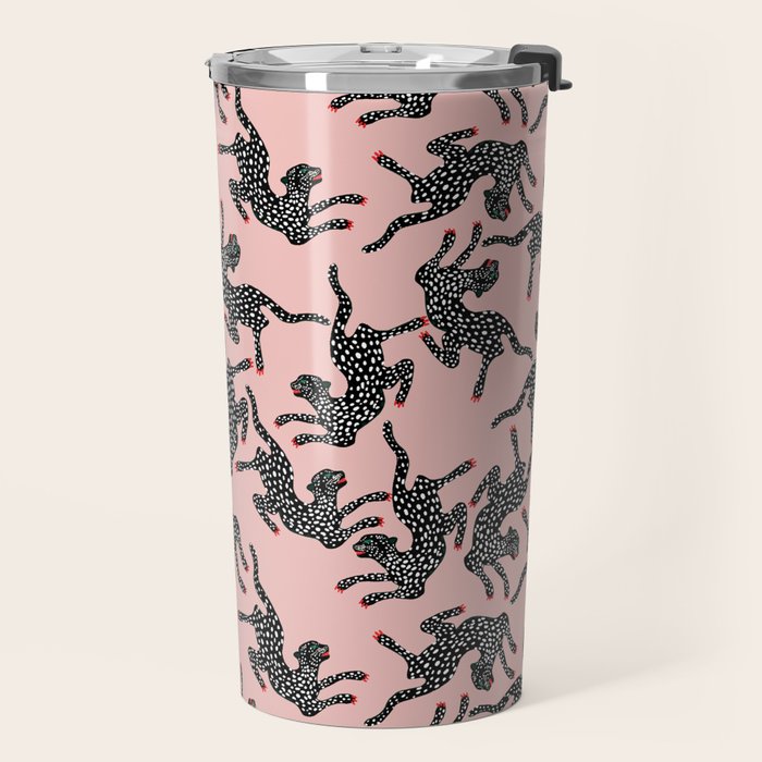 Black cheetah dance Travel Mug Gallery Image 2