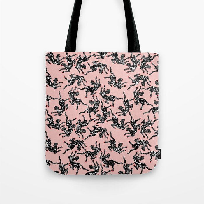 Black cheetah dance Tote Bag Gallery Image 1