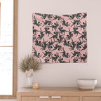 Black cheetah dance Wall Tapestry Gallery Image 2
