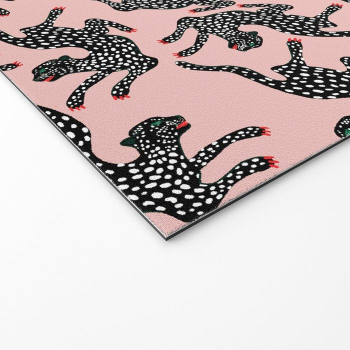 Black cheetah dance Welcome Mat Gallery Image 2