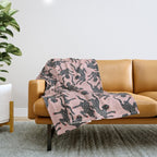 Black cheetah dance Throw Blanket Gallery Image 1