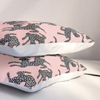 Black cheetah dance Pillow Sham Gallery Image 3