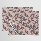 Black cheetah dance Placemat Gallery Image 1