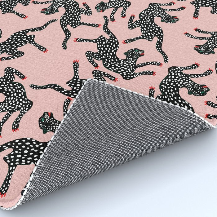 Black cheetah dance Rug Gallery Image 4