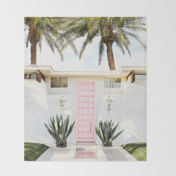 Palm Springs House Throw Blanket Gallery Image 2
