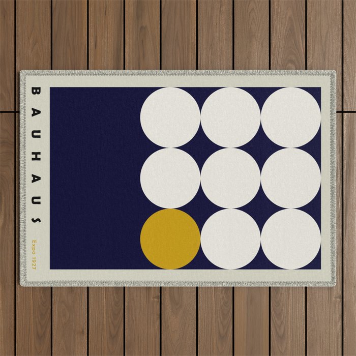 expectant iteration bauhaus Outdoor Rug