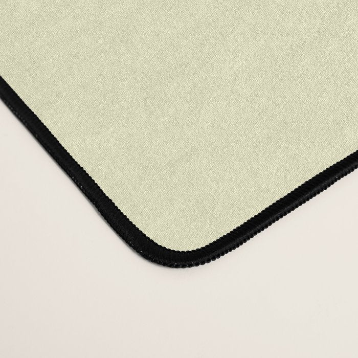 Pastel Lemon Yellow Pale Soft Meringue Yellow Desk Mat Gallery Image 4