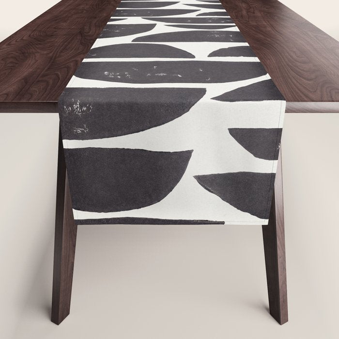 Abstract Linocut Pattern #4 Table Runner Gallery Image 1