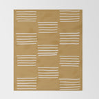 hatches âÂ saffron Throw Blanket Gallery Image 2