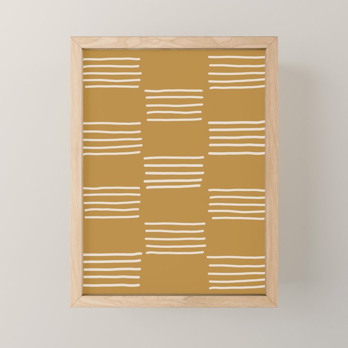 hatches âÂ saffron Mini Art Print Gallery Image 1