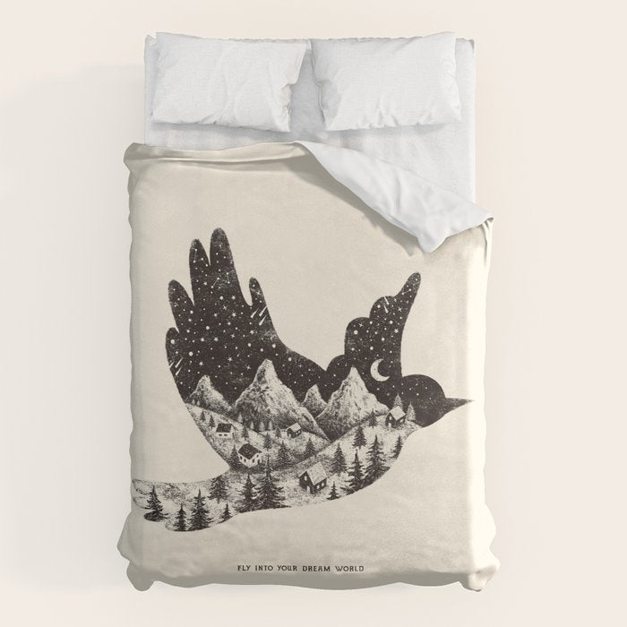FLY INTO YOUR DREAM WORLD Duvet Cover Gallery Image 6