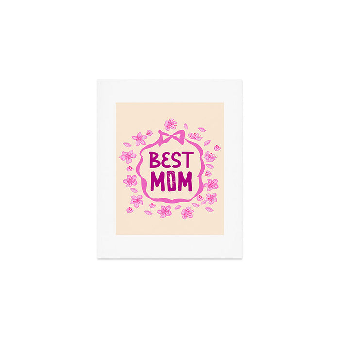 Best Mom Coquette Cherry Blossom Art Print Gallery Image 1