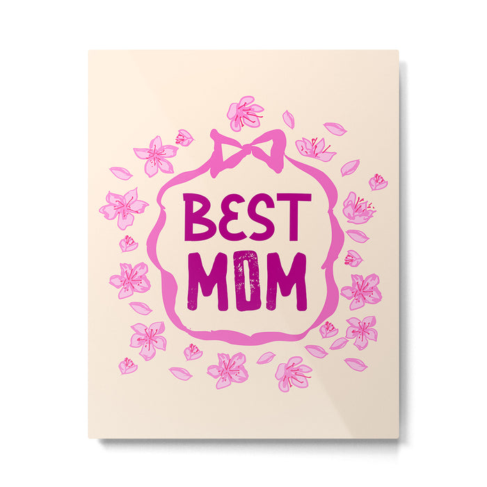 Best Mom Coquette Cherry Blossom Metal Print Gallery Image 1
