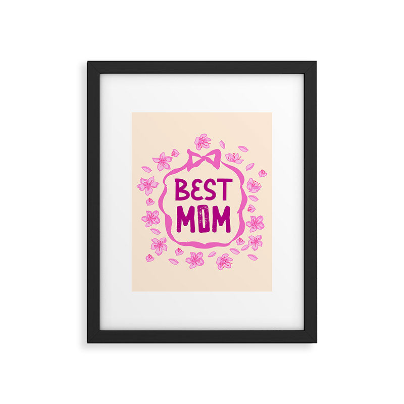 Best Mom Coquette Cherry Blossom Framed Art Print Gallery Image 6